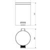 Balde Inox 12L Escovado